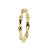 Lucky Eye Shape Eternity Band Circle Minimal Ring