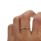 Lucky Eye Shape Eternity Band Circle Minimal Ring