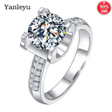 CZ Engagement Ring Women AAA+ CZ Silver Jewelry