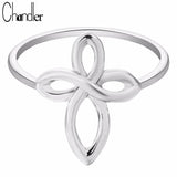 10pcs Plate Cross Flower Rings For Women Alloy Metal Fine Jesery Midi Pinkie