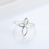 10pcs Plate Cross Flower Rings For Women Alloy Metal Fine Jesery Midi Pinkie