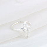 10pcs Plate Cross Flower Rings For Women Alloy Metal Fine Jesery Midi Pinkie