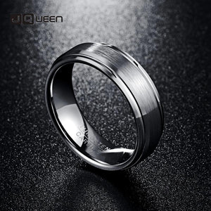 Men's 7mm Tungsten Carbide Ring Matte Finish Wedding Engagement Band Size 6-14