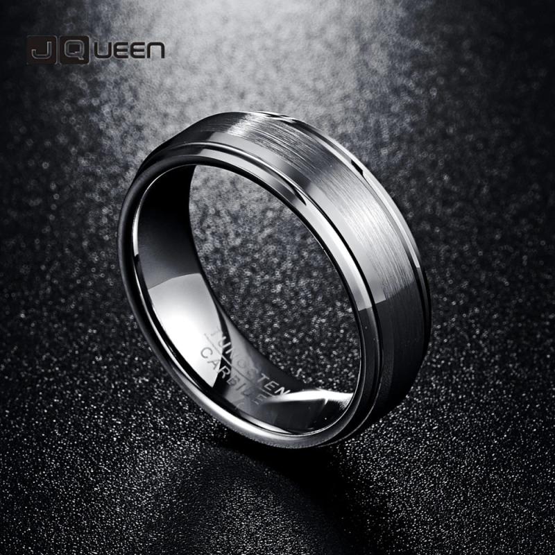Men's 7mm Tungsten Carbide Ring Matte Finish Wedding Engagement Band Size 6-14