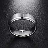 Men's 7mm Tungsten Carbide Ring Matte Finish Wedding Engagement Band Size 6-14