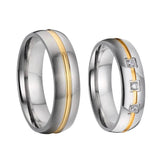 Titanium Anniversary Wedding Band Engagement Rings