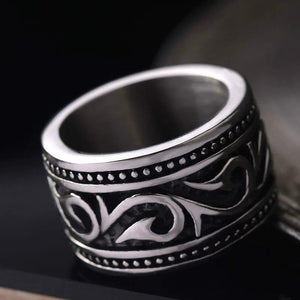 Vintage Stainless Steel Men's Ring Wedding Band Engagement Ring