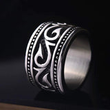Vintage Stainless Steel Men's Ring Wedding Band Engagement Ring