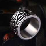 Vintage Stainless Steel Men's Ring Wedding Band Engagement Ring