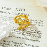 Vintage Punk Girl Entwine Silver Plated Ring Jewelry Gift