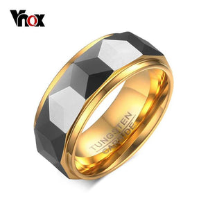 8mm Tungsten Men Ring Wedding Male Jewelry