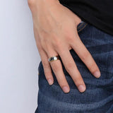 8mm Tungsten Men Ring Wedding Male Jewelry