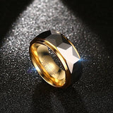 8mm Tungsten Men Ring Wedding Male Jewelry