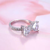 Austrian Crystal Wedding Ring for Women