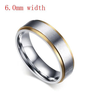 Custom Couple Rings 6mm/8mm Wedding Bands Stainless Steel Gift