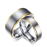 Custom Couple Rings 6mm/8mm Wedding Bands Stainless Steel Gift