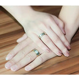 Custom Couple Rings 6mm/8mm Wedding Bands Stainless Steel Gift
