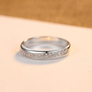 925 Silver OL Round Rings with AAAAA Zircon CZ for Women Men