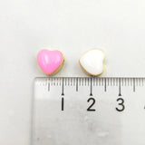 Colorful Heart Shape Copper Beads Jewelry Making DIY Supplies
