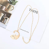 Golden Fish Animal Pendant Necklace for Women