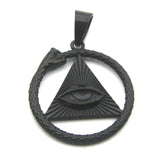 Vikings Style Wolf Love God Eye Pendant Necklace