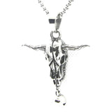 Animal Head Bull Pendant Punk Style Necklace With Chain