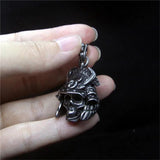 Stainless Steel Soldier Skull Pendant Necklace