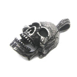Stainless Steel Evil Skeleton Pendant Necklace