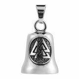 Tinkle Bell Necklace Stainless Steel Vikings Pendant