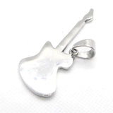 Rock Roll Style Guitar Pendant Stainless Steel Jewelry Punk Pendant