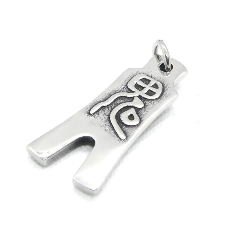 Ancient Bell Pendant Stainless Steel Jewelry Punk Bell Pendant