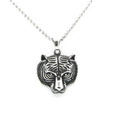 Animal Tiger Head Pendant Stainless Steel Jewelry Tiger Pendant