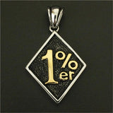 1% Biker Golden Silver Pendant Stainless Steel Polishing Hot Pendant