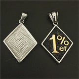 1% Biker Golden Silver Pendant Stainless Steel Polishing Hot Pendant