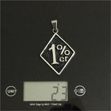 1% Biker Golden Silver Pendant Stainless Steel Polishing Hot Pendant