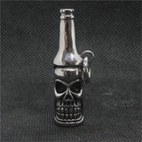 Hot Beer Bottle Skull Pendant 316L Stainless Steel Jewelry Band PARTY