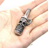 Hot Beer Bottle Skull Pendant 316L Stainless Steel Jewelry Band PARTY