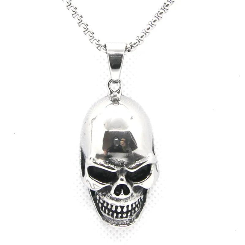 Polish Skull Pendant 316L Stainless Steel Jewelry Band