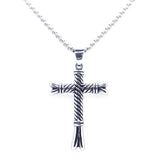Hip-hop Style Cross Pendant 316L Stainless Steel Jewelry