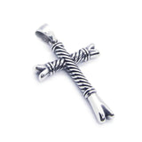 Hip-hop Style Cross Pendant 316L Stainless Steel Jewelry