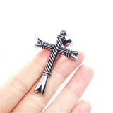 Hip-hop Style Cross Pendant 316L Stainless Steel Jewelry
