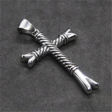 Hip-hop Style Cross Pendant 316L Stainless Steel Jewelry