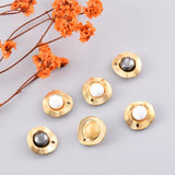 5Pcs Stainless Steel Pearl Charms Pendant Jewelry Making