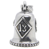 Skull Bell Pendant Biker Style No.13 Stainless Steel