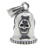 Skull Bell Pendant Biker Style No.13 Stainless Steel