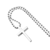 Cross Pendant Necklace Stainless Steel Punk Jewelry