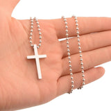 Cross Pendant Necklace Stainless Steel Punk Jewelry