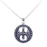 Round Band Party Pendant Stainless Steel Jewelry