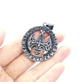 Round Band Party Pendant Stainless Steel Jewelry