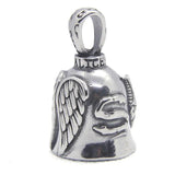 Angel Wings Bell Pendant Stainless Steel Feathers Unisex Jewelry